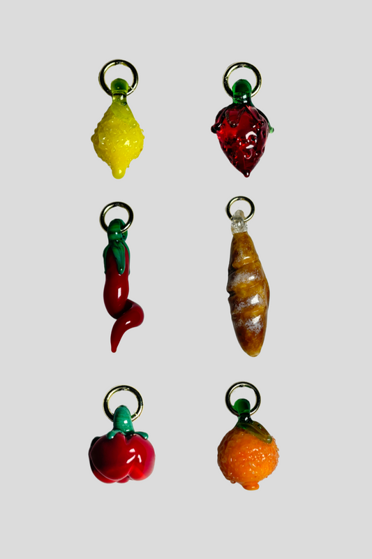 Glass charms