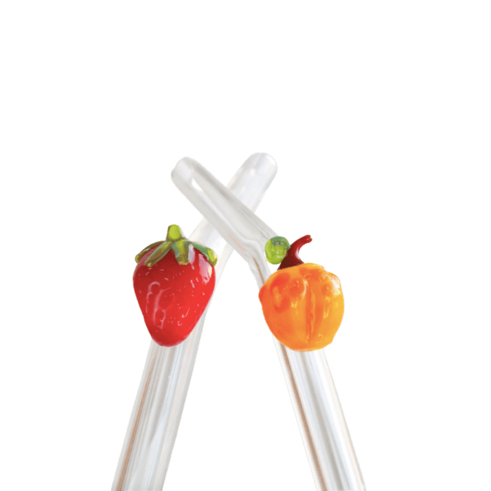 Grey Wide Straight Glass Straws – Trolley Square Market